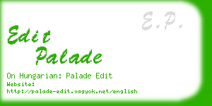 edit palade business card